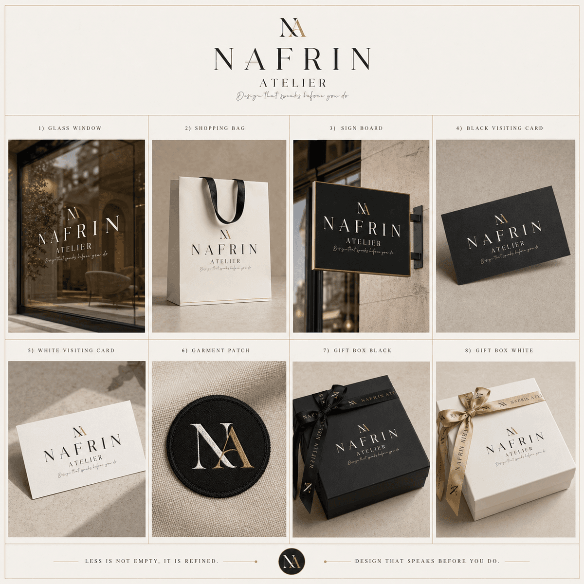 Nafrin Atelier — Full Brand System
